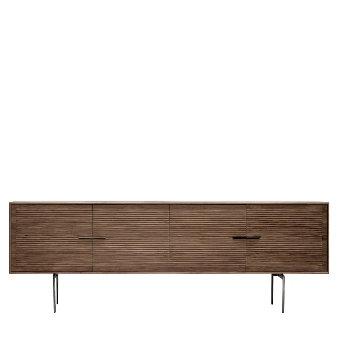 Credenza Galatea a 4 ante in noce rigato di Giuseppe Bavuso