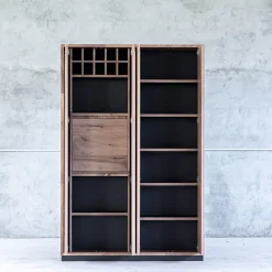 Credenza in legno di noce europeo marrone 4ASSI