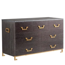 Credenza in legno e ottone di Michele Bonan