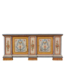 Credenza in Legno In Stile Tirolese Dipinta a Mano