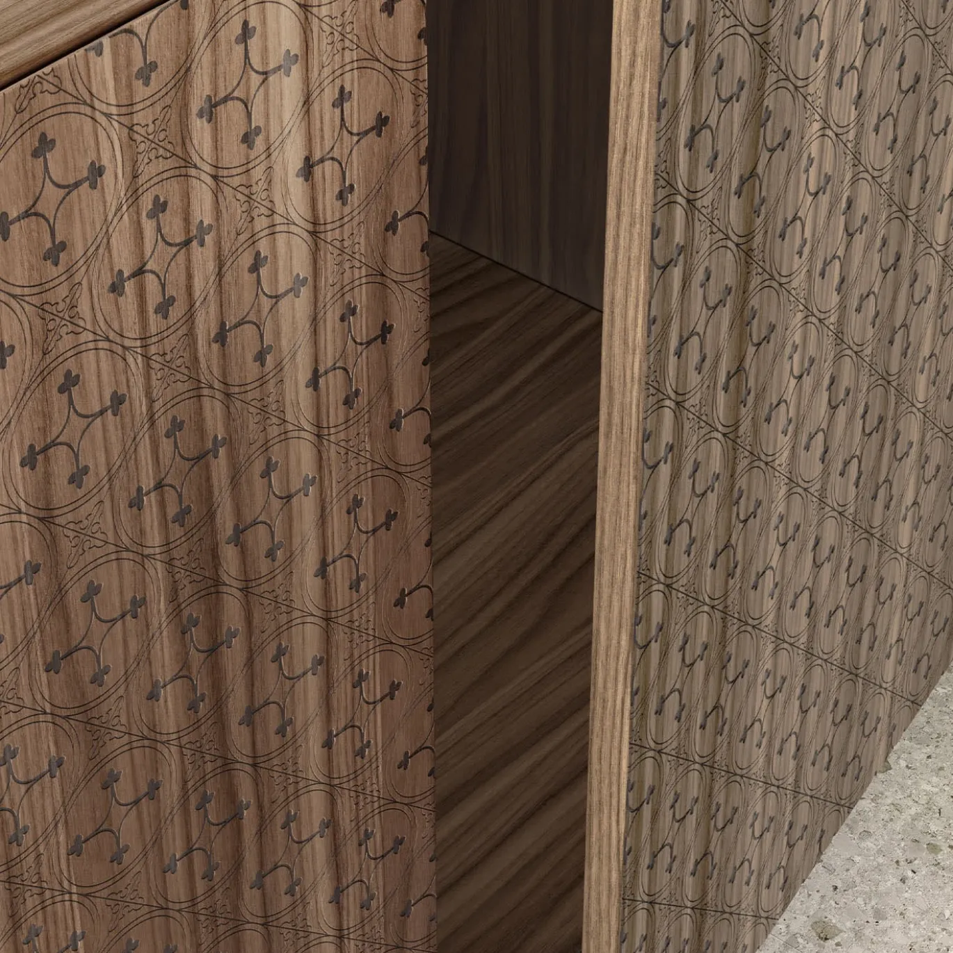 Credenza in legno tiles