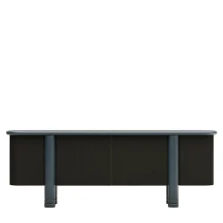Credenza in legno verde scuro e blu Paris