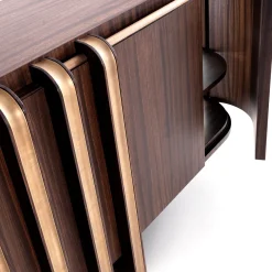 Credenza in ottone e zebra