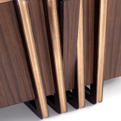 Credenza in ottone e zebra