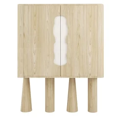 Credenza in rovere e marmo Creta