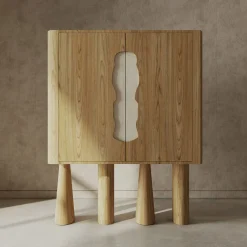 Credenza in rovere e marmo Creta