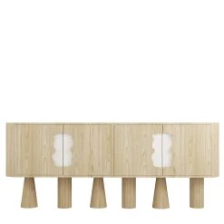 Credenza in rovere e marmo Creta