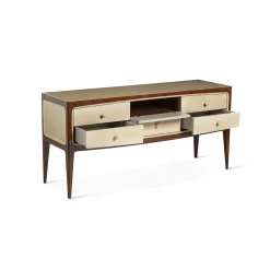 Credenza in stile anni '60 in faggio con cassetti 8712