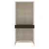 Credenza in vetro bianco a doppia porta