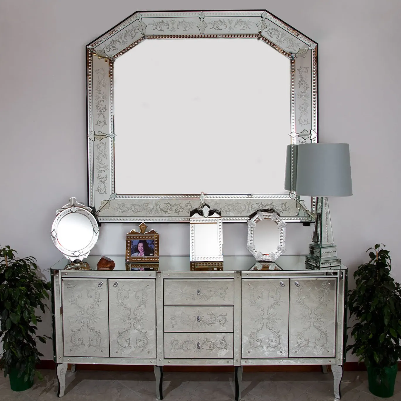 Credenza in vetro di Murano