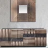 Credenza in vetro specchiato bronzato