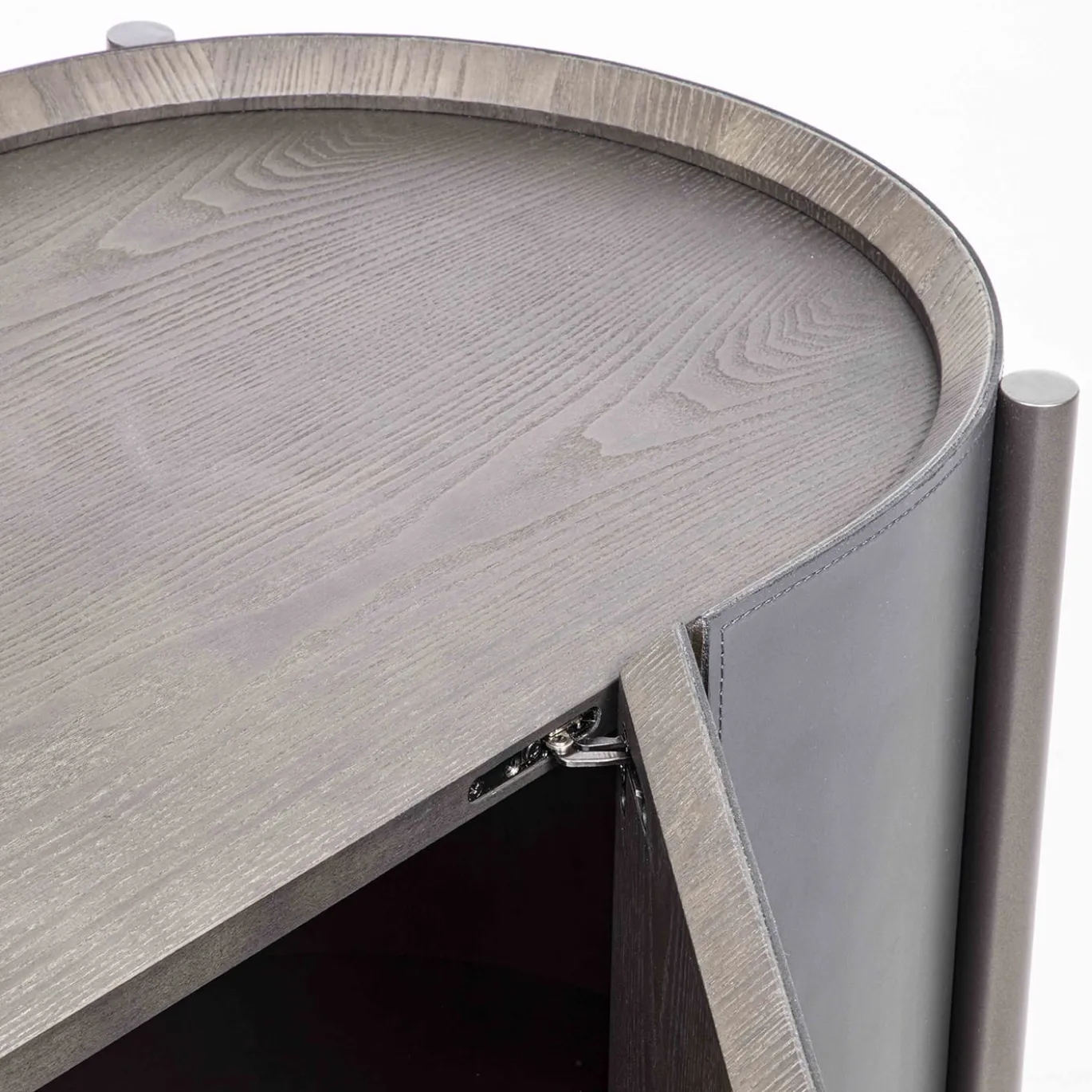 Credenza Iris in Pelle Grigia