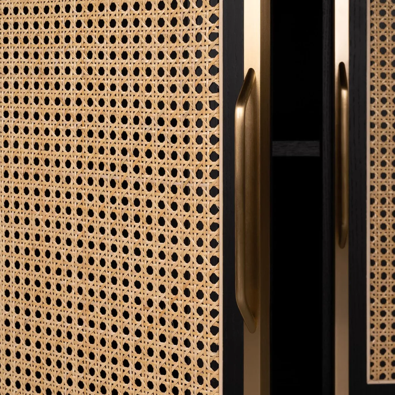 Credenza Joyce White Viennese Cane
