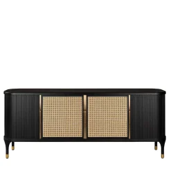Credenza Joyce White Viennese Cane