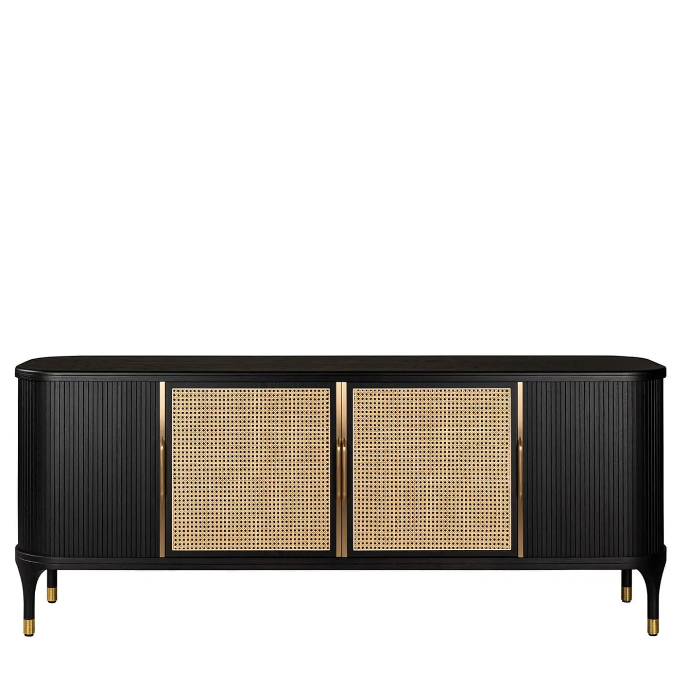 Credenza Joyce White Viennese Cane