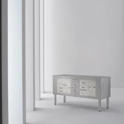 Credenza Le formiche nere Intarsia di Emilio Isgrò