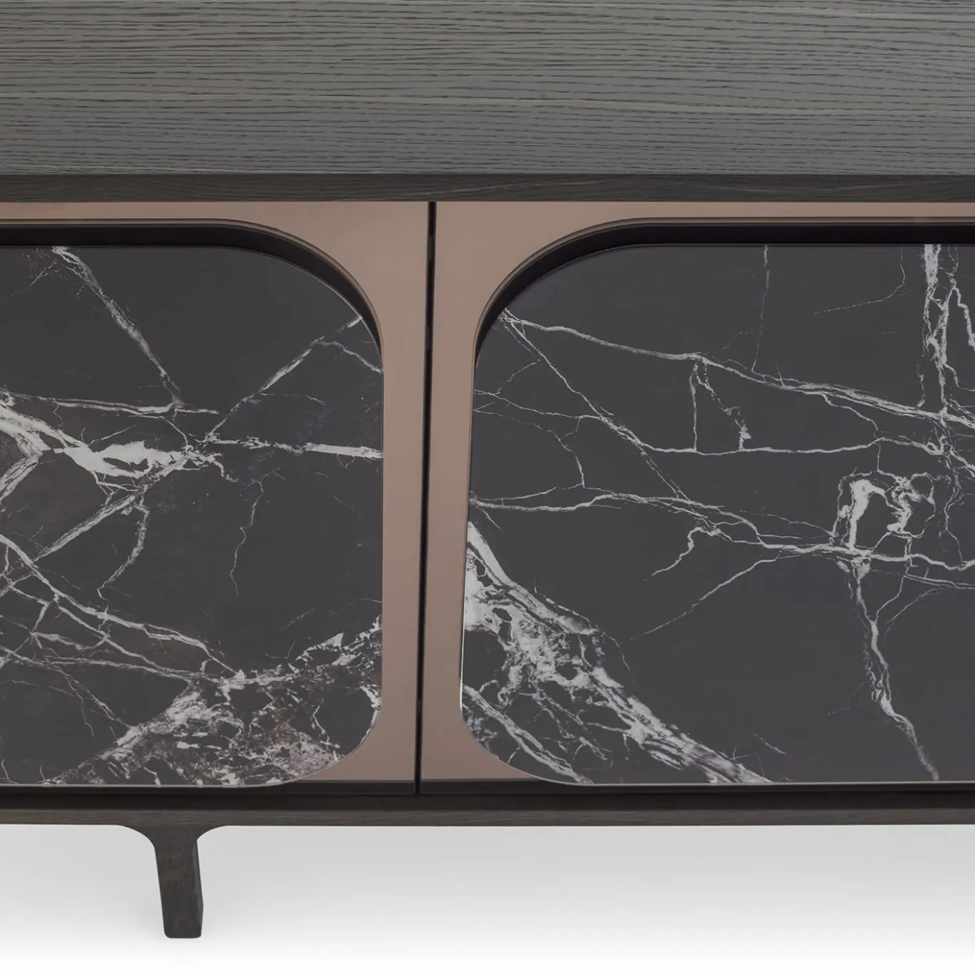 Credenza Margarette a 4 ante effetto marmo Breccia Imperiale