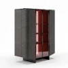 Credenza Marte con piano in marmo e illuminazione a LED