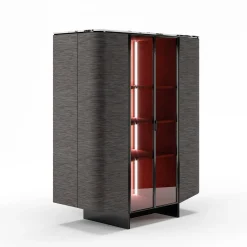 Credenza Marte con piano in marmo e illuminazione a LED