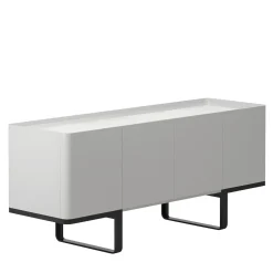 Credenza Mayor a 4 porte con top in marmo di Carrara di Marco Piva