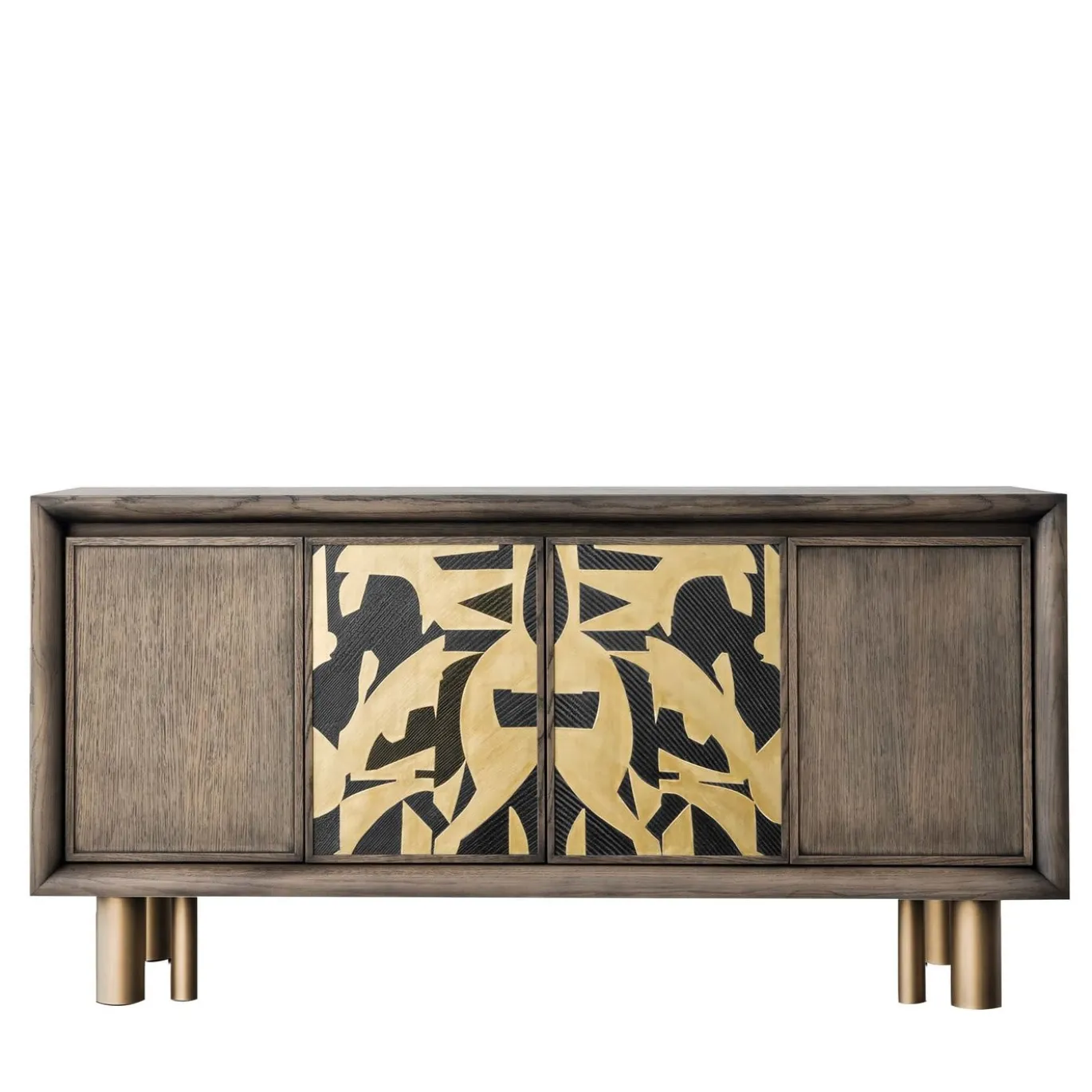 Credenza Mila in pittura astratta