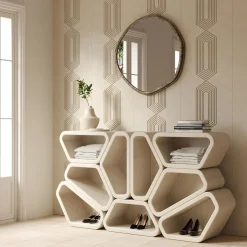 Credenza modulare Messapo in pietra leccese di Noii Studio