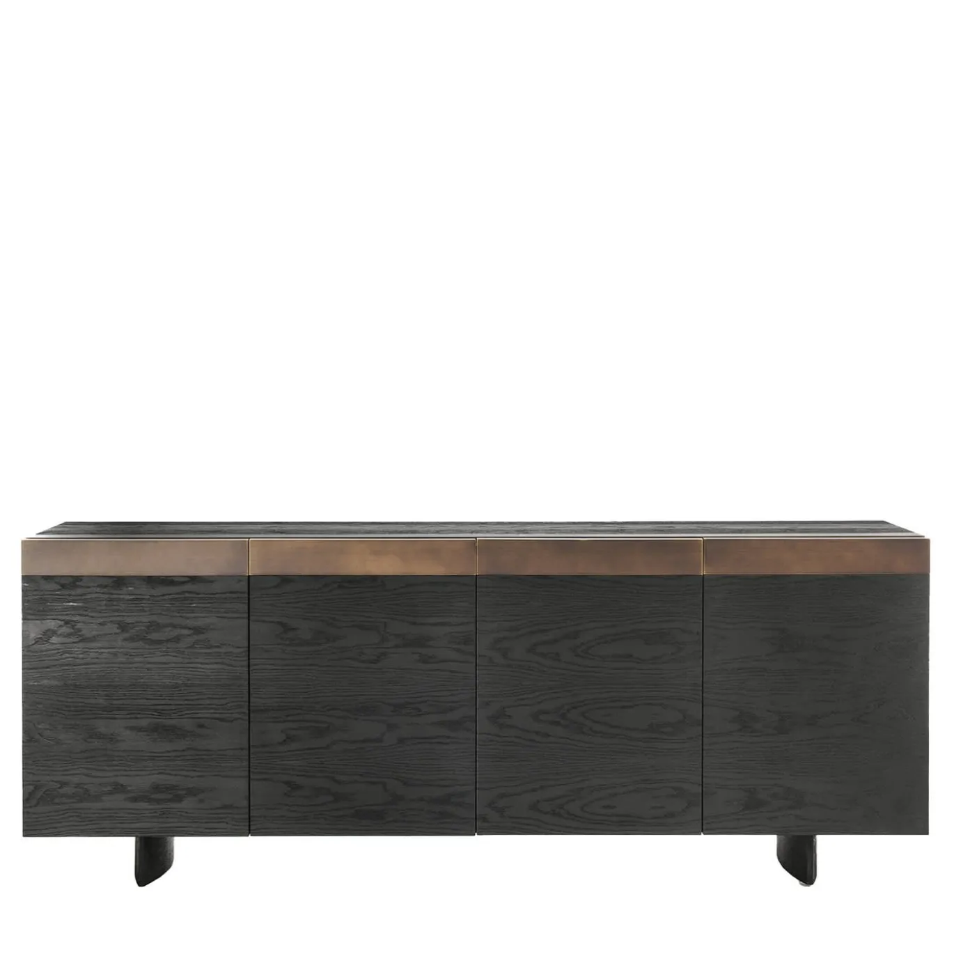 Credenza nera lineare di David Knott