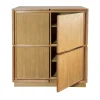 Credenza quadrata a 4 ante in rovere di Mascia Meccani