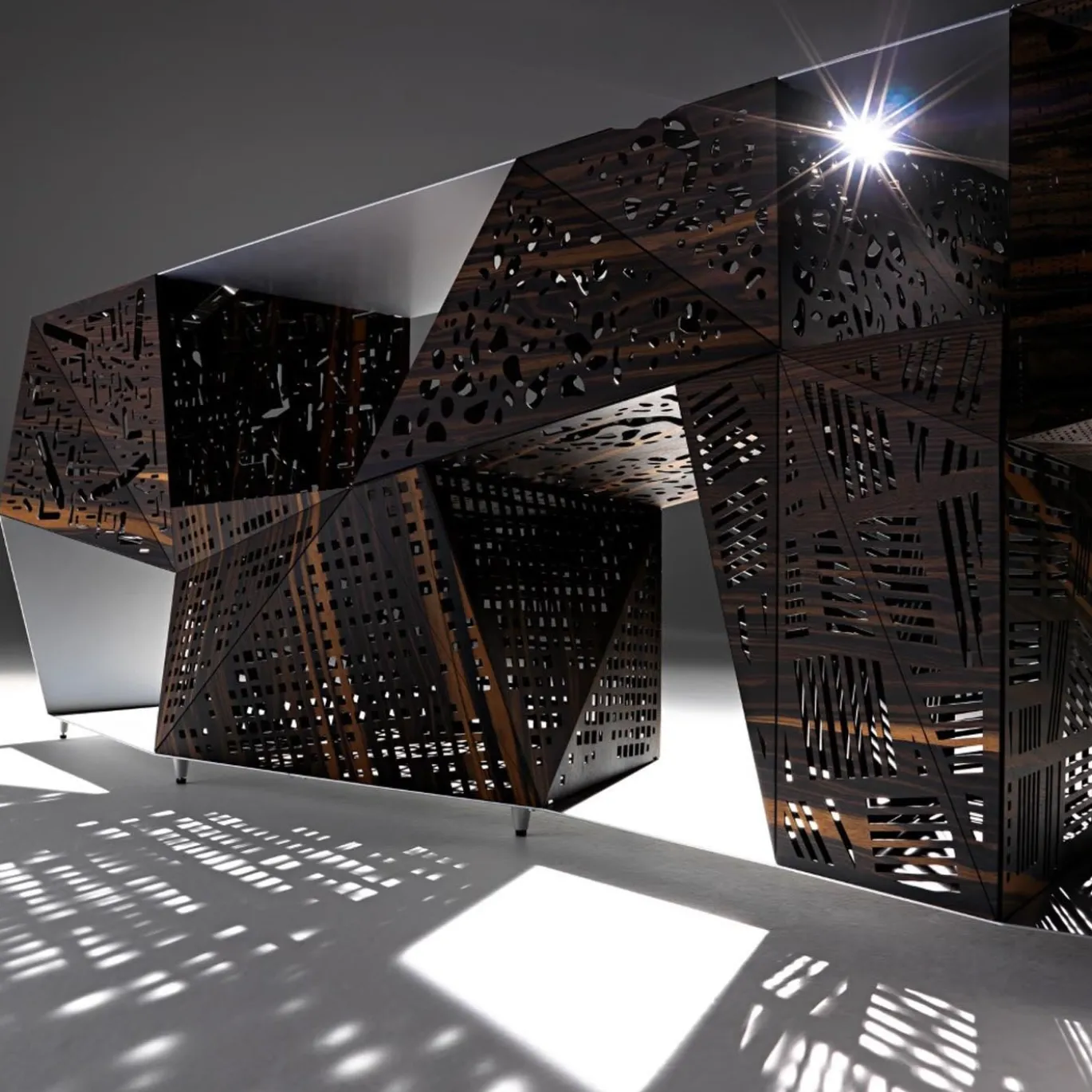 Credenza Riddled di Steven Holl