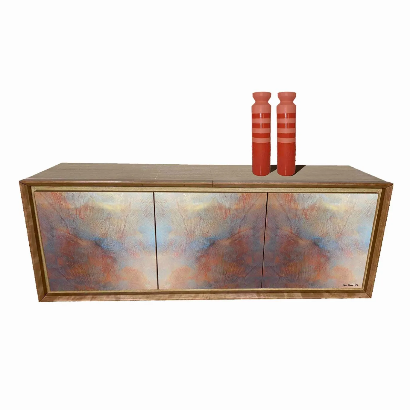 Credenza Rossa - Credenza a muro di Mascia Meccani