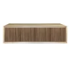 Credenza scanalata a 4 ante Fuga Noce Due di Mascia Meccani
