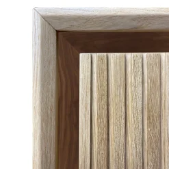 Credenza scanalata a 4 ante Fuga Noce Uno di Mascia Meccani