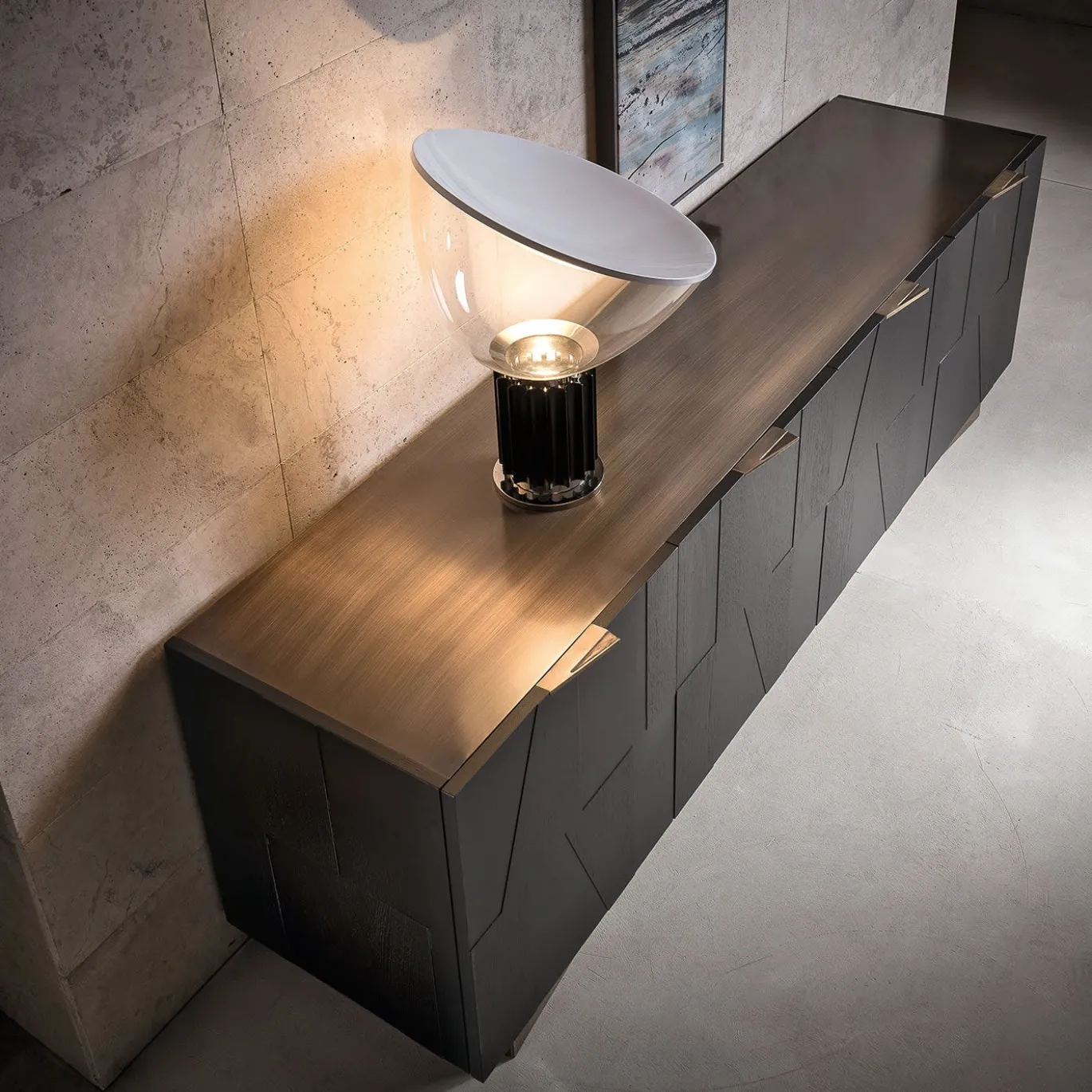 Credenza Slash marrone scuro