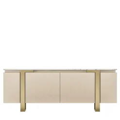 Credenza Toscana in pelle beige