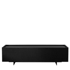 Credenza TV Alfieri in legno laccato nero
