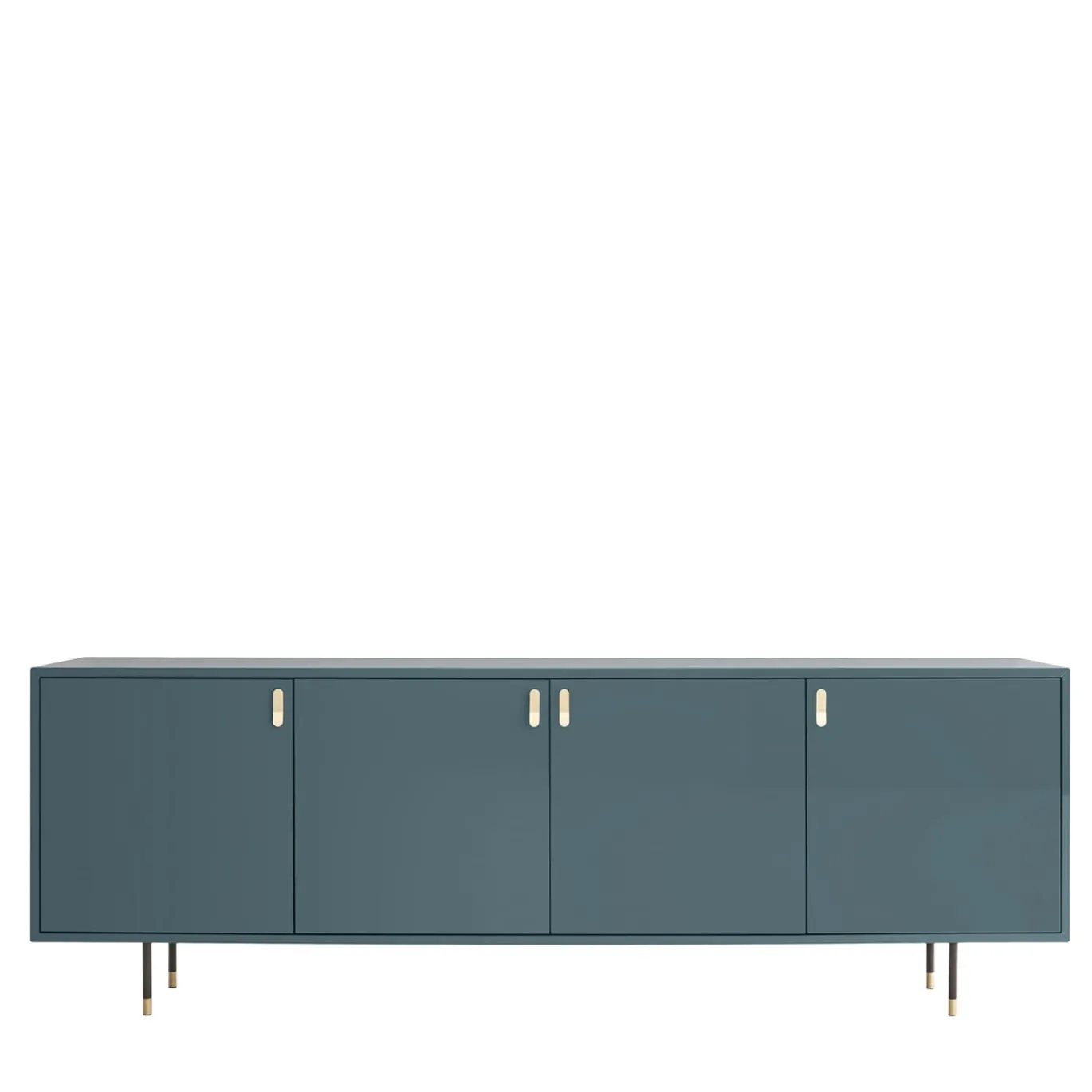 Credenza Universe a 4 porte blu denim