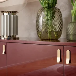Credenza Universe a 4 porte rosso marsala