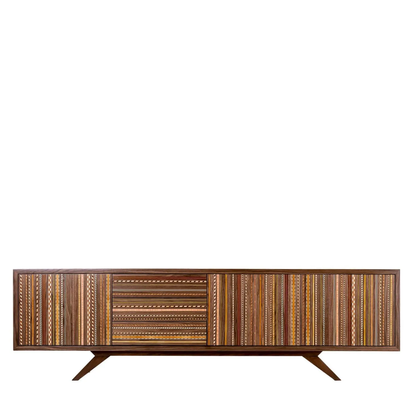 Credenza Vertigo in Noce Policromo Intarsiato