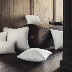 Cuscino Bianco in Bouclé