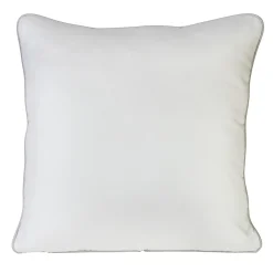 Cuscino bicolore Anthe Piping bianco e grigio