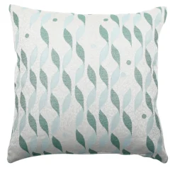 Cuscino Carrè azzurro in tessuto Jacquard TALIA