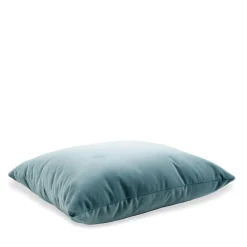 Cuscino Carrè Azzurro in Velluto di Cotone