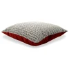 Cuscino Carrè bianco e nero in tessuto Jacquard Tricot