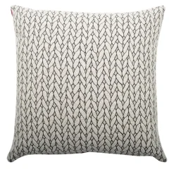 Cuscino Carrè bianco e nero in tessuto Jacquard Tricot