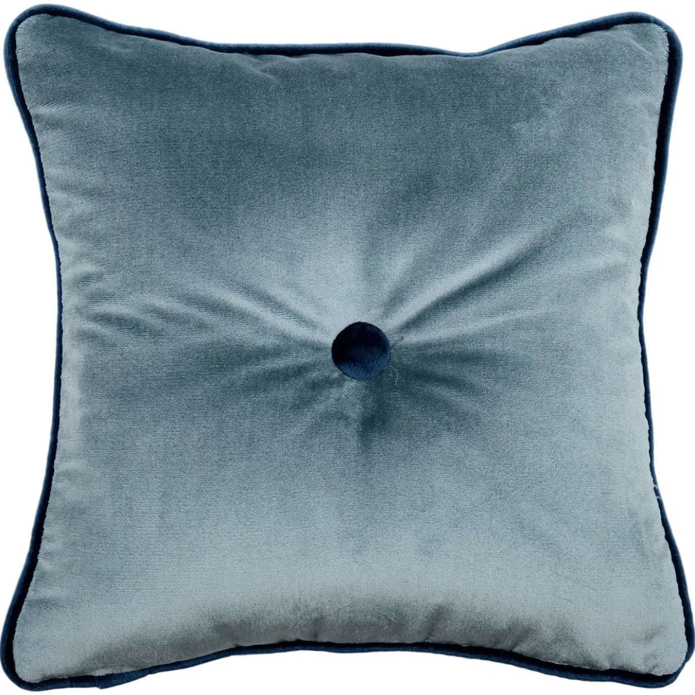 Cuscino Carré blu-grigio in tessuto jacquard a righe