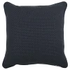 Cuscino Carrè blu in tessuto jacquard geometrico