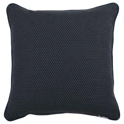 Cuscino Carrè blu in tessuto jacquard geometrico