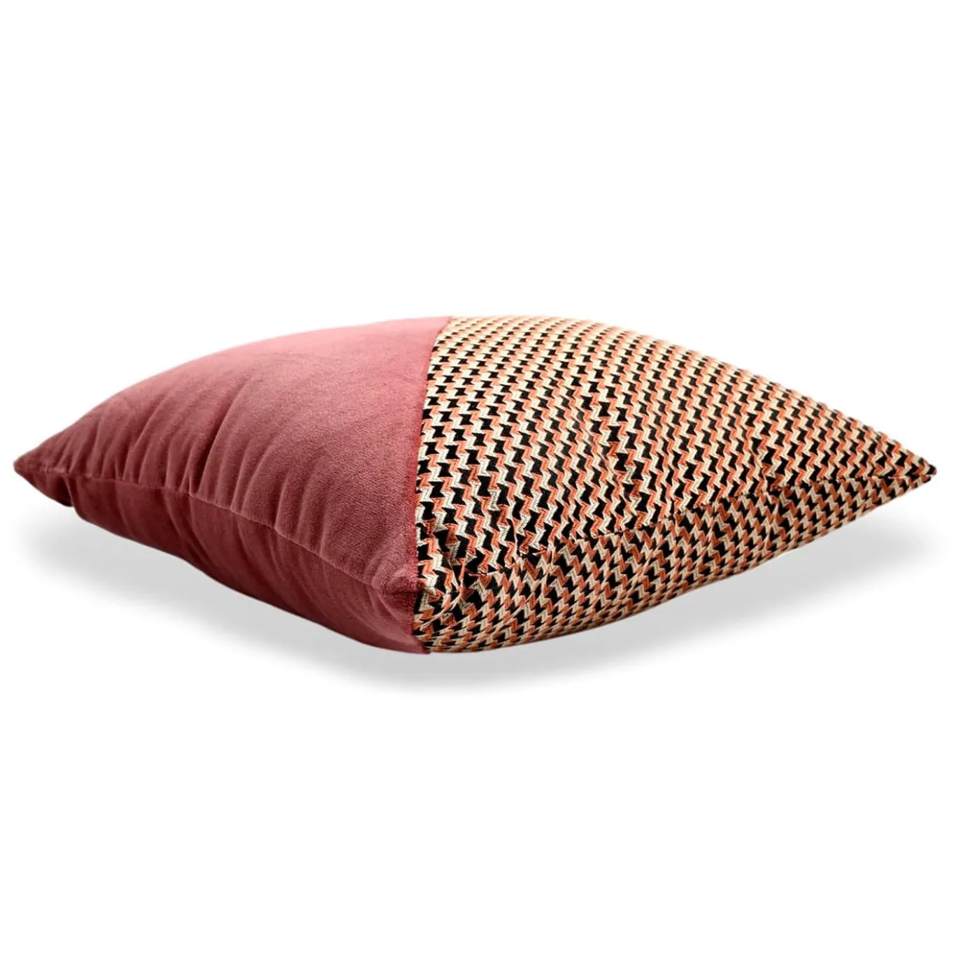 Cuscino Carrè Diagonal in tessuto jacquard micro-fantasia