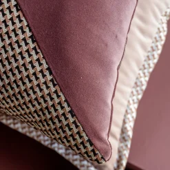 Cuscino Carrè Diagonal in tessuto jacquard micro-fantasia
