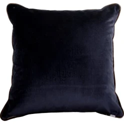 Cuscino Carrè grigio in tessuto jacquard e velluto di seta